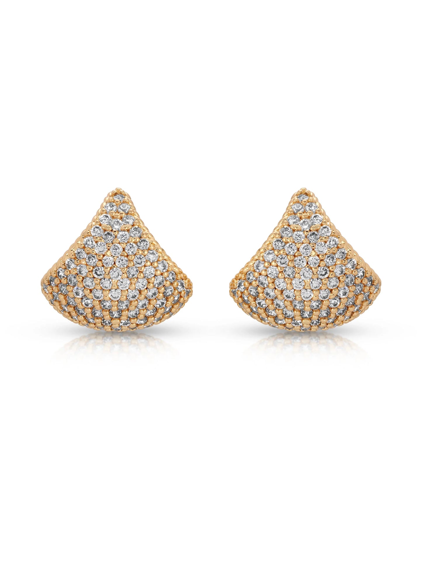 Pavé Encrusted Huggie Hoops