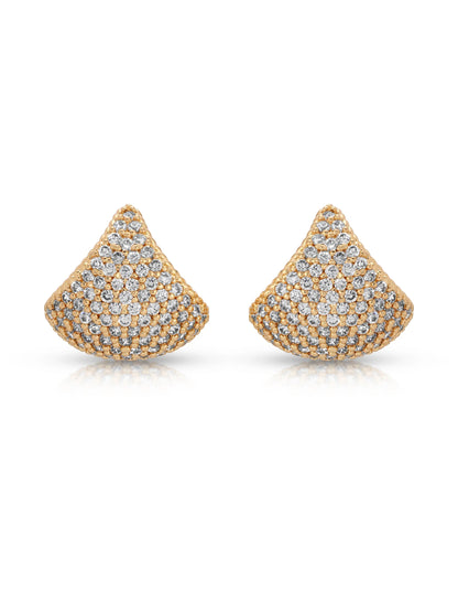 Pavé Encrusted Huggie Hoops