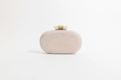 Ethereal Capsule Clutch Pearl