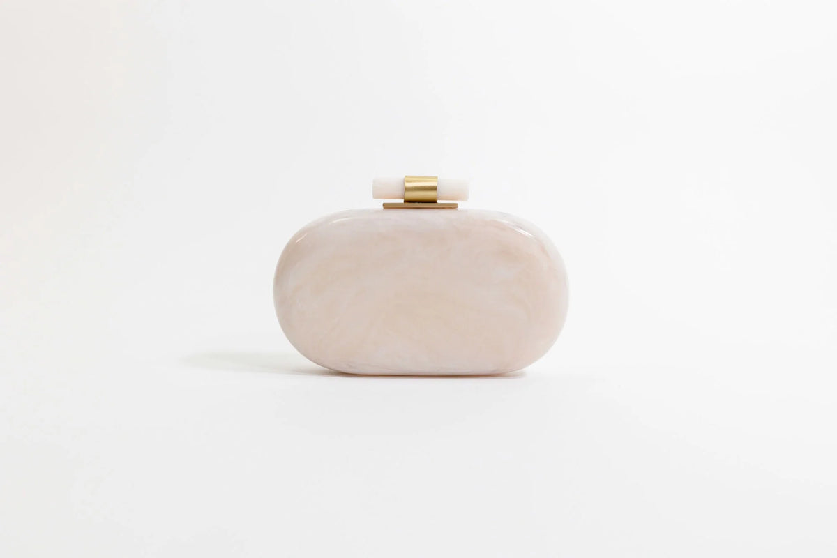 Ethereal Capsule Clutch Pearl