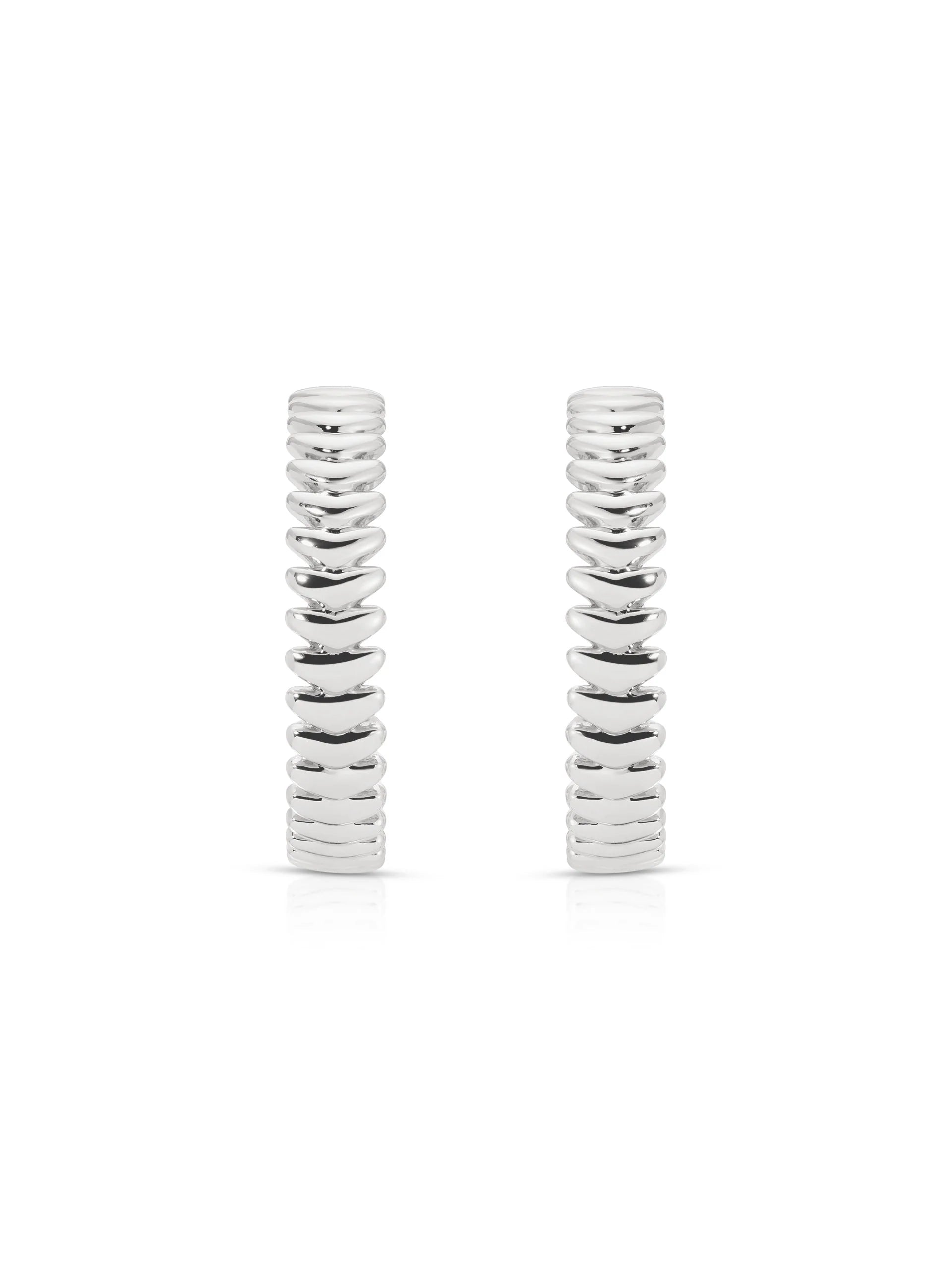 Large Metal Moderna Hoops