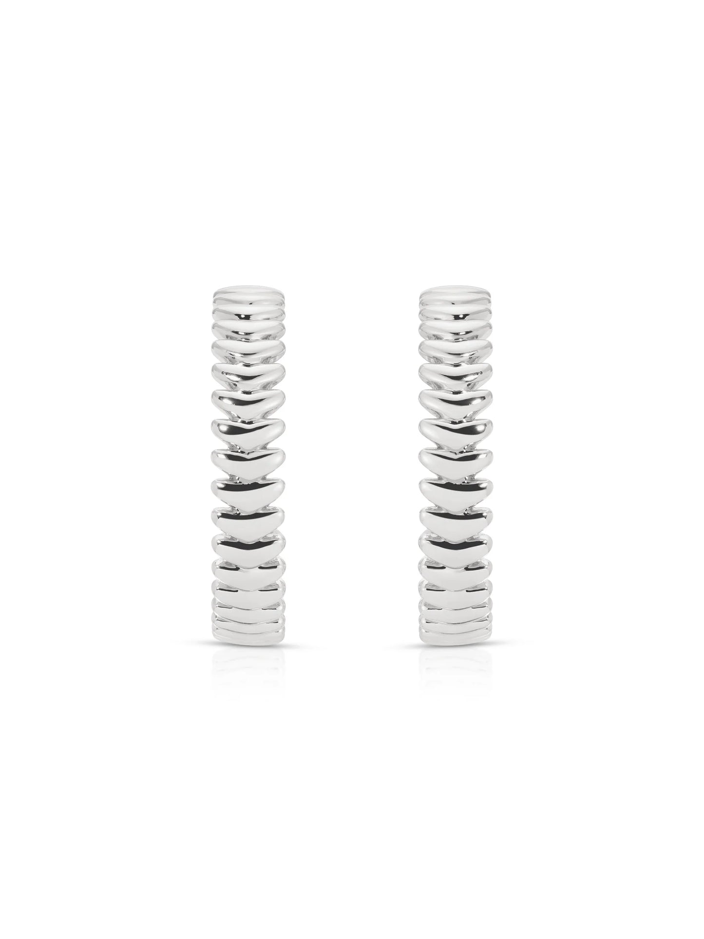 Large Metal Moderna Hoops