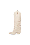 Steve Madden Lassy Fold Over Western Boots