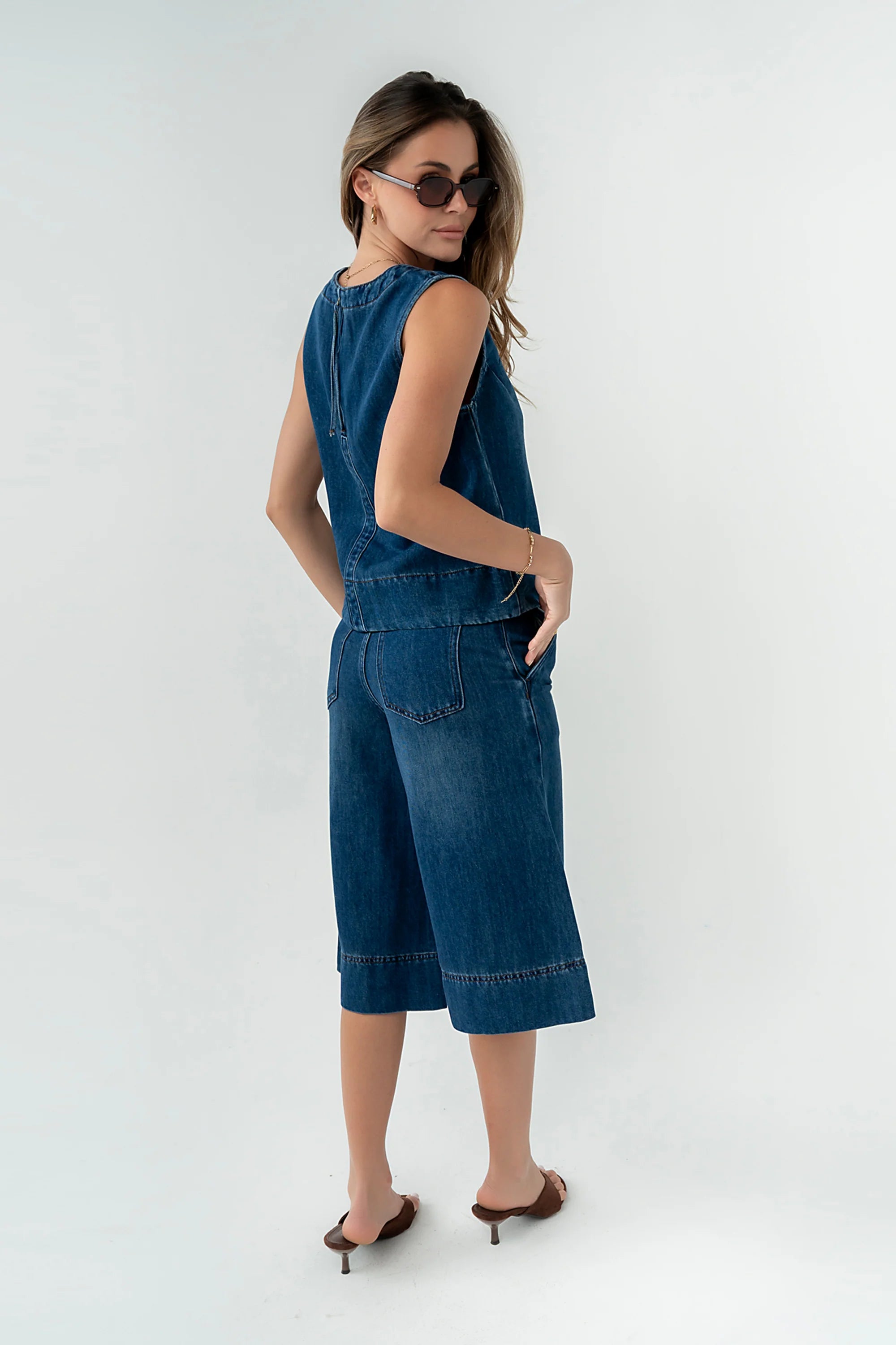 Alix Denim Culottes