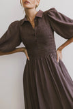 Belen Midi Dress in Mauve FINAL SALE