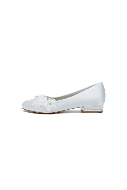 Retro Low Heel Shoes with Lace