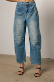 Lisette Barrel Jean in Medium Wash FINAL SALE