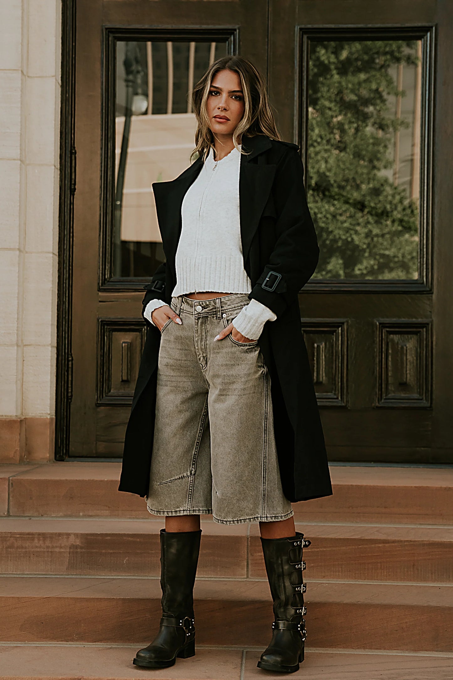 Alden Bermuda Shorts in Grey