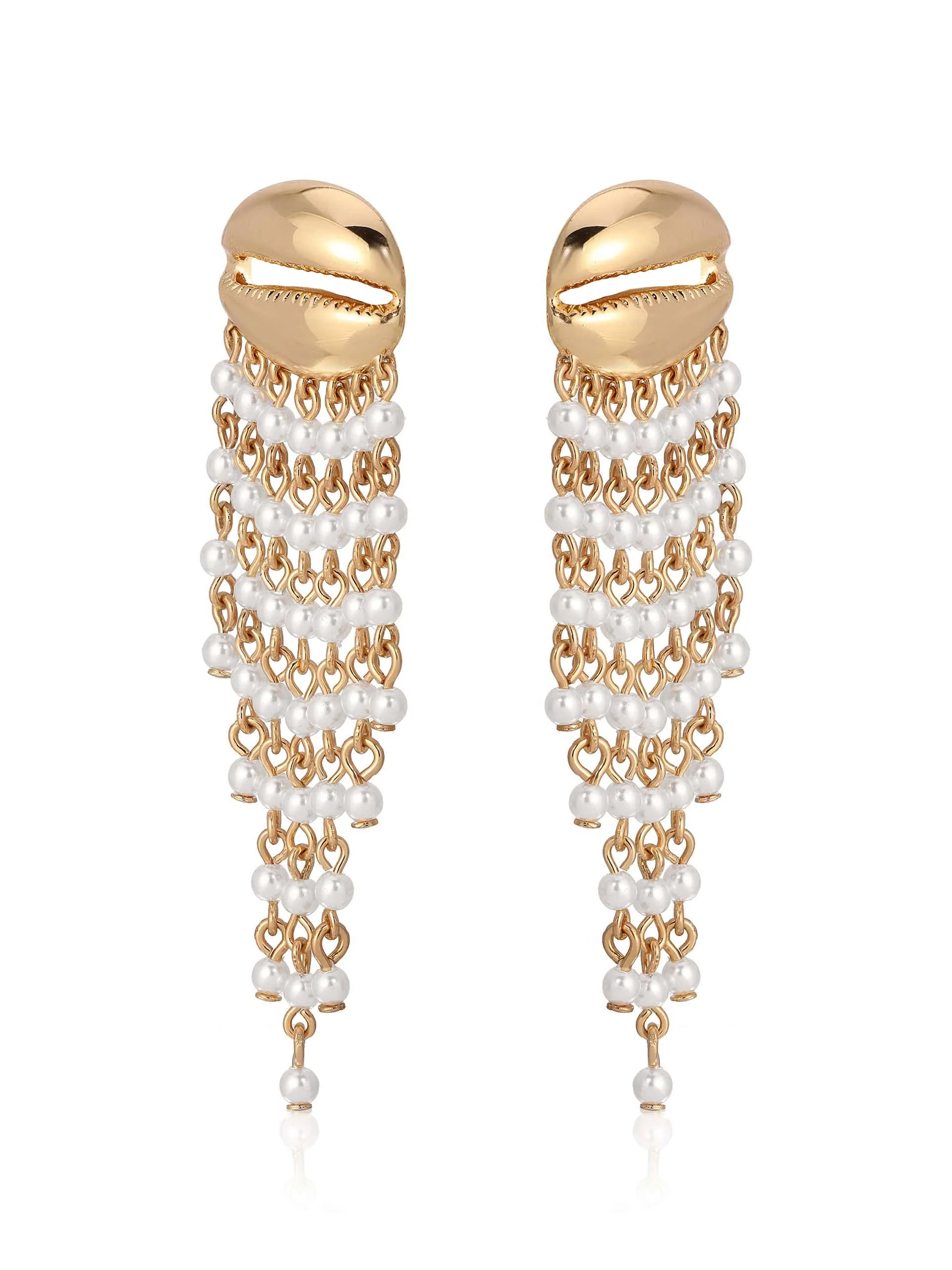 Mykonos Shell Dangle Earrings