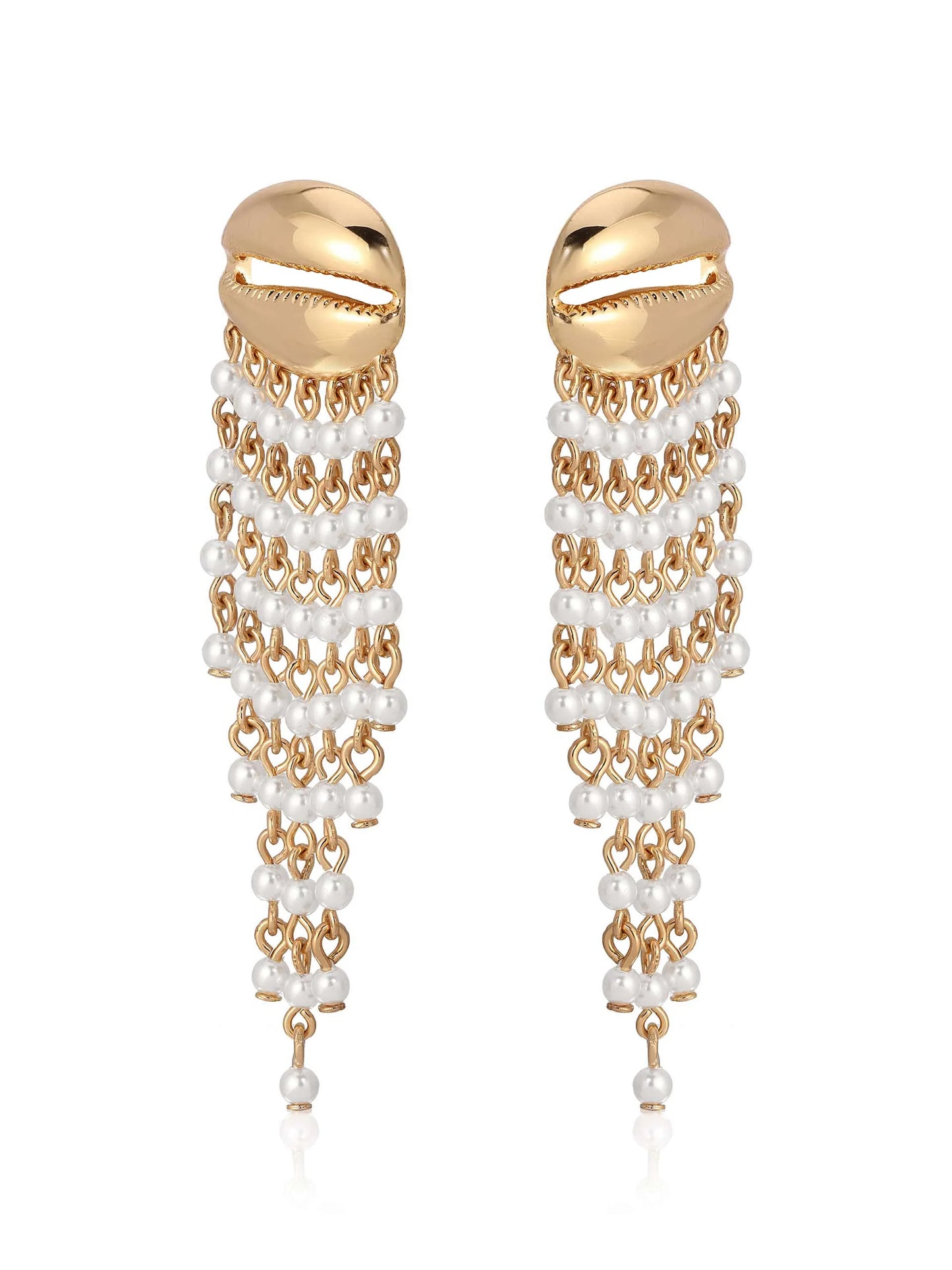 Mykonos Shell Dangle Earrings