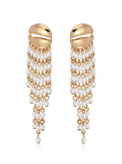 Mykonos Shell Dangle Earrings