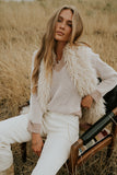 Glinda Knit Sweater in Brown FINAL SALE