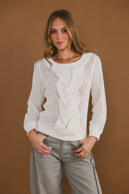 Brynn Braided Sweater FINAL SALE