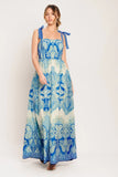 OCEAN TAPESTRY MAXI DRESS