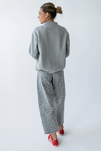 Marie Oversized Sweatshirt in Grey