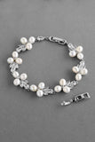 Silver Freshwater Pearl Bridal Bracelet