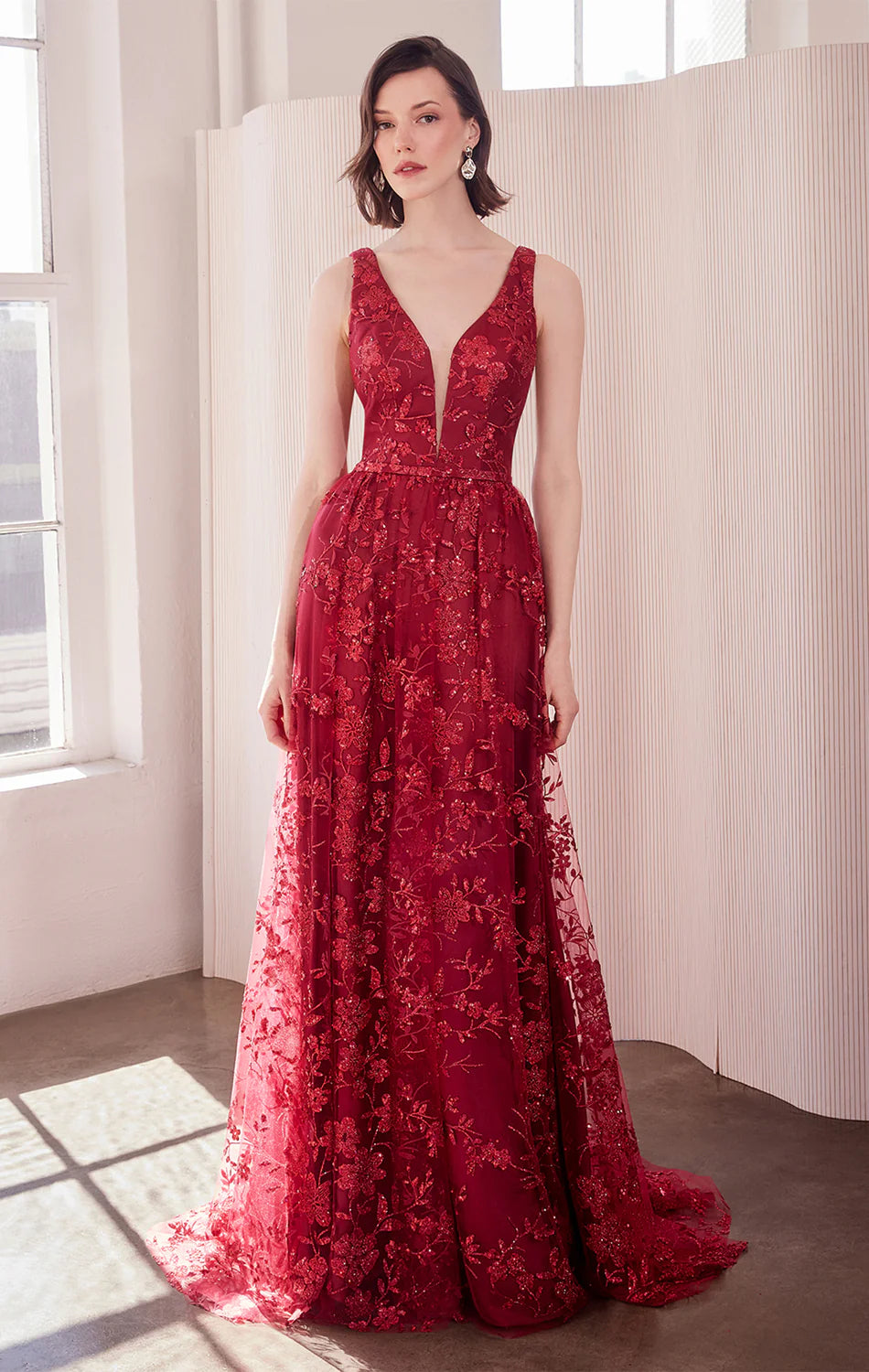 ARIELLE GLITTER TULLE GOWN