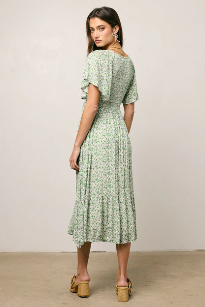 Lily Smocked Midi Dress FINAL SALE