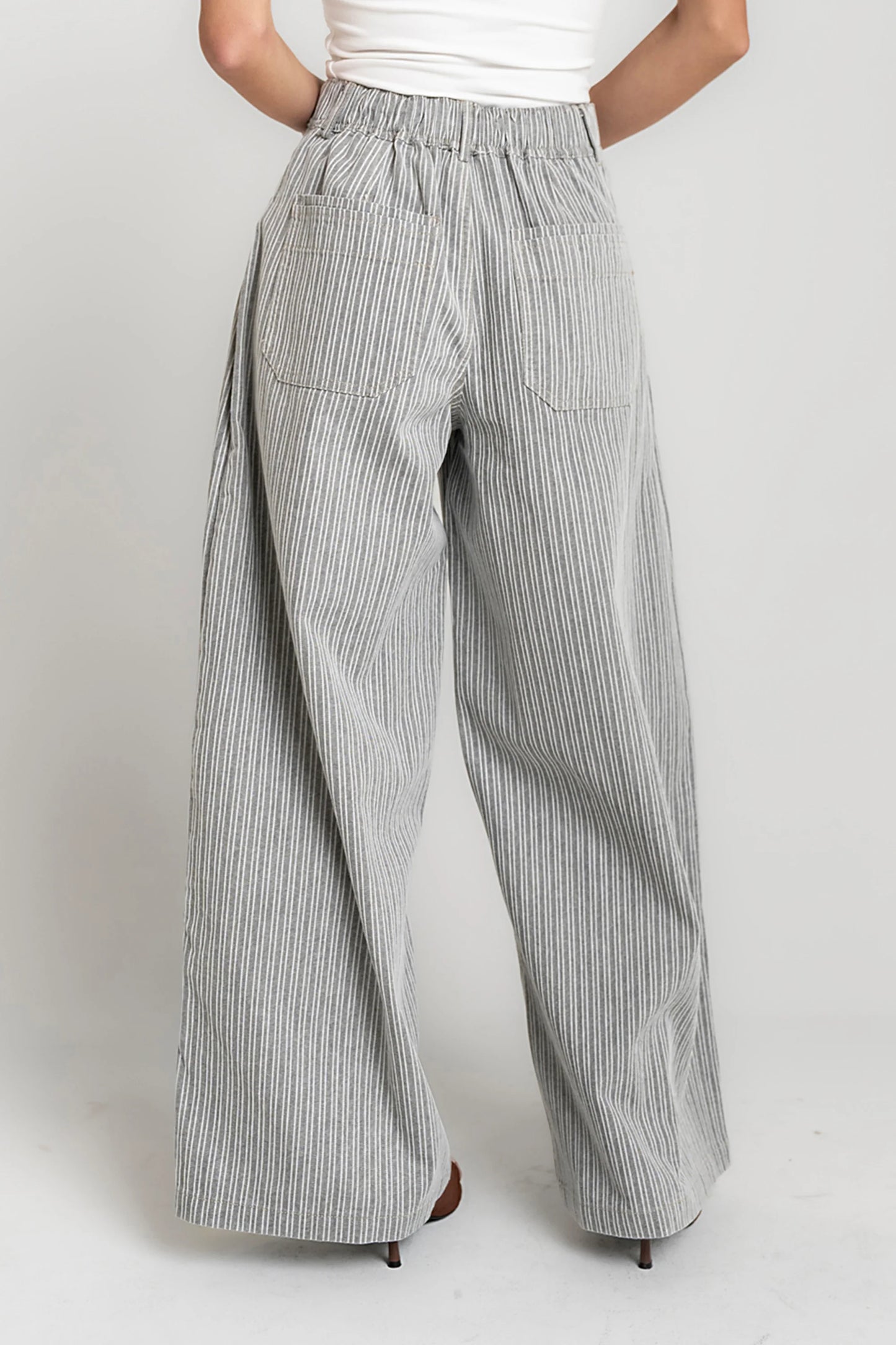 Karol Striped Wide Leg Pants