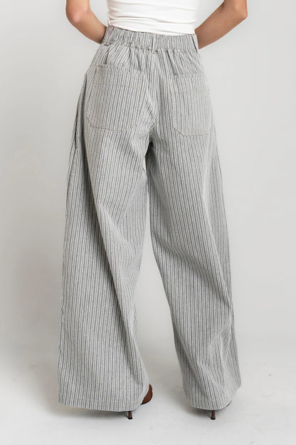 Karol Striped Wide Leg Pants