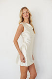 Katie Cowl Boat Neck Mini Dress