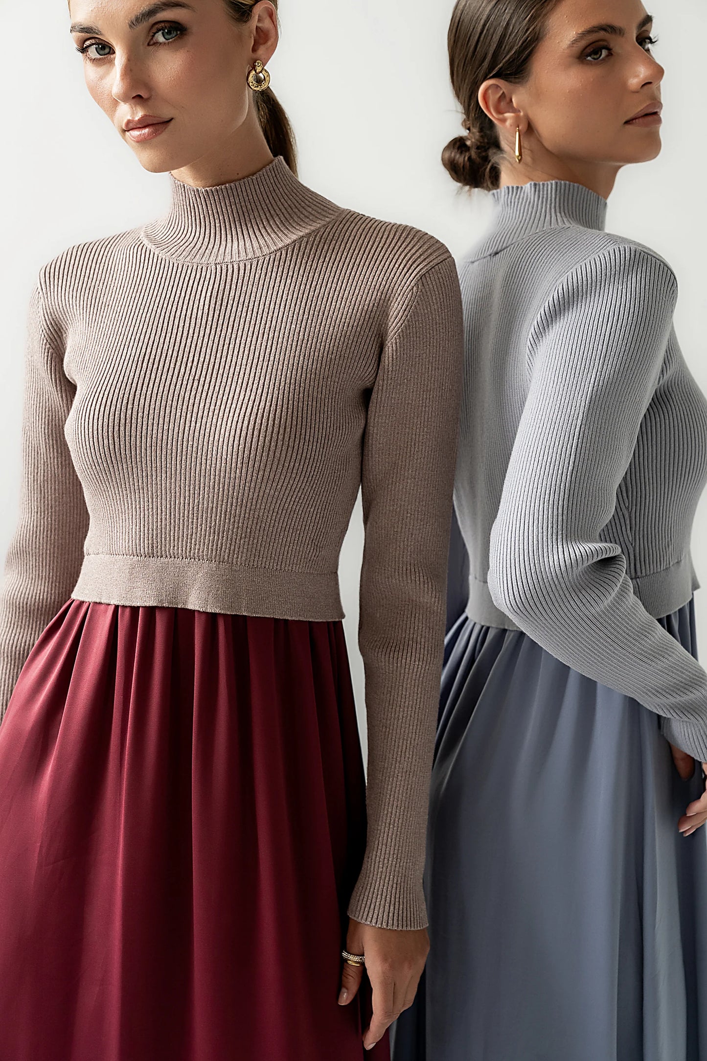 Zeda Midi Dress in Wine FINAL SALE