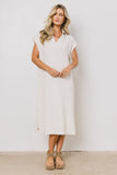 Elisa Striped Maxi Dress in Tan FINAL SALE
