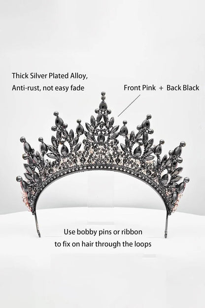 Pink Rhinestone Queen Tiara