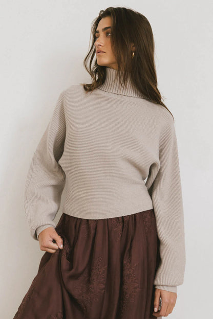 Gracelyn Turtleneck Sweater in Fog FINAL SALE