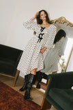 The Velveteen Bow Midi Dress FINAL SALE