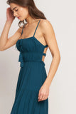 OCEAN BREEZE TEAL MAXI DRESS