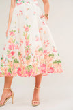BRUNCH BOUQUET STRAPLESS FLORAL MIDI DRESS
