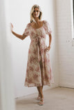Janie Waist Tie Midi Dress FINAL SALE
