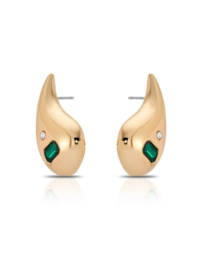 Emerald Droplet Earrings