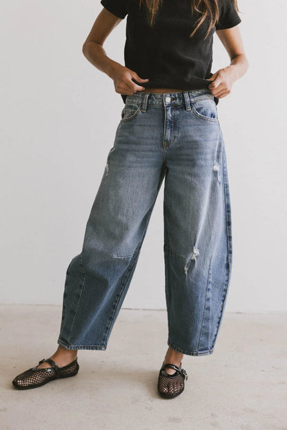 Lex Barrel Jeans in Medium Wash FINAL SALE