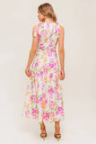 PINK TULIP GARDEN TOP MIDI SKIRT SET