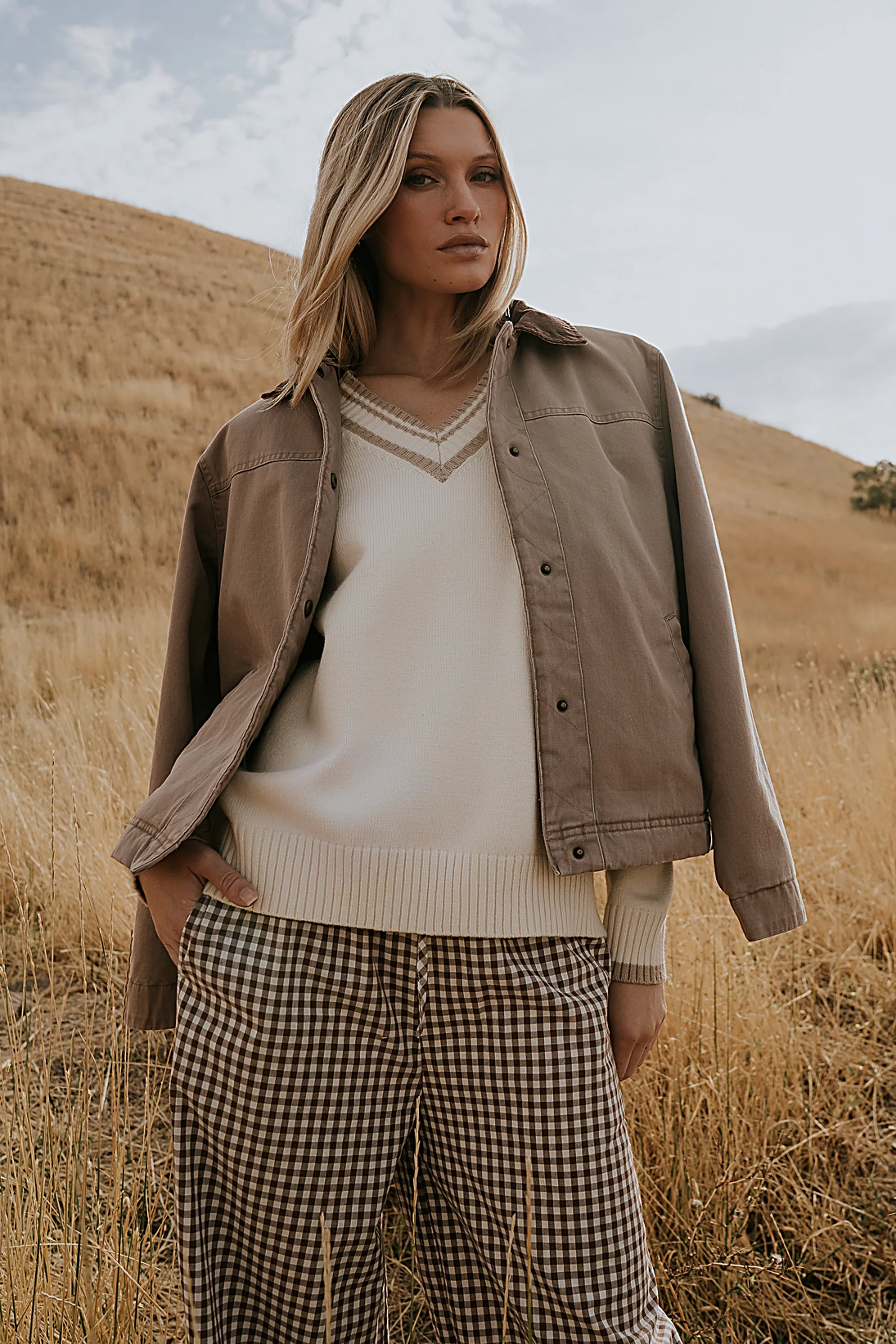Roman Chore Jacket in Mauve FINAL SALE