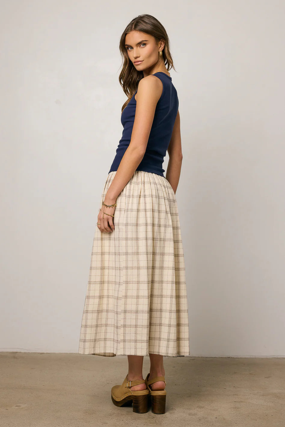 Sharon Plaid Maxi Skirt FINAL SALE