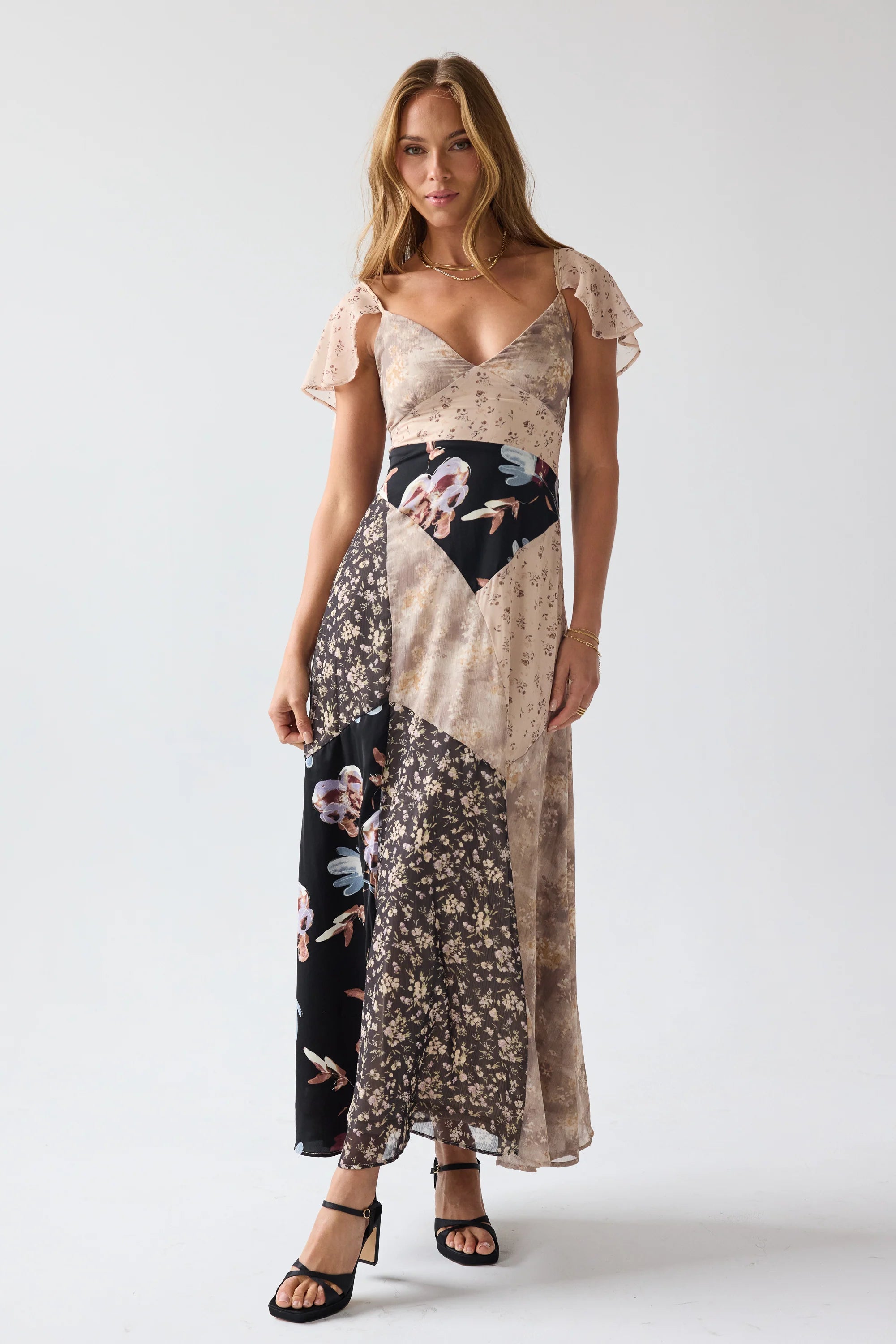 Zola Patchwork Maxi Dress FINAL SALE