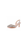 Pointed Toe rhinestone Glitter Slingback Pumps