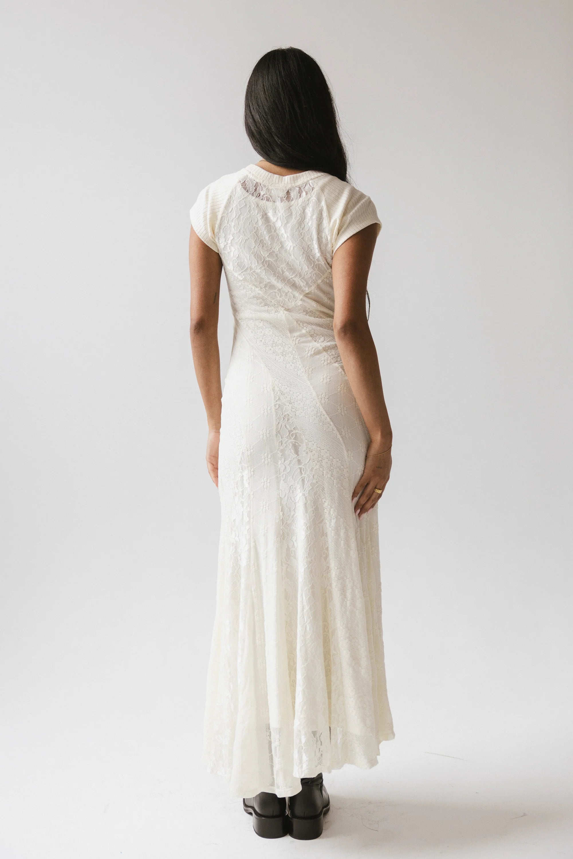 Kameron Lace Maxi Dress in Cream