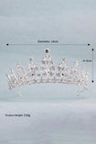 Womens Gold Princess Rhinestone Crowns