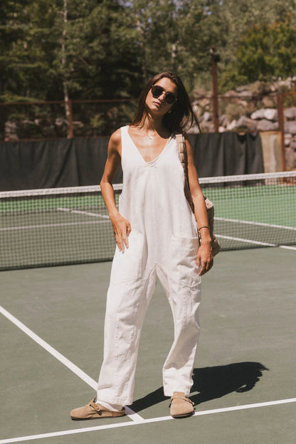 Marie Jumpsuit in Cream FINAL SALE