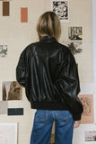 Call Me Back Vegan Jacket in Black FINAL SALE