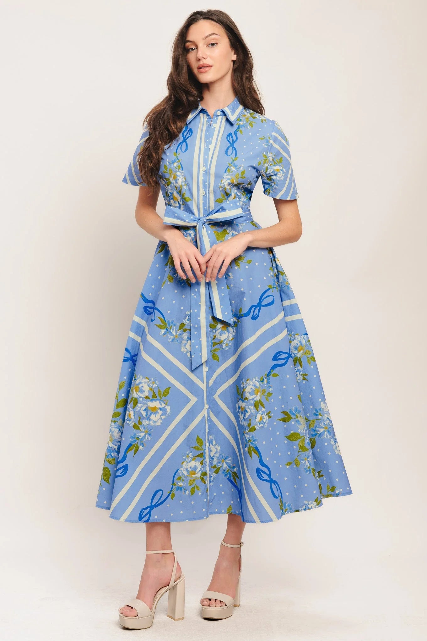SWEET SOPHISTICATE SHORT SLEEVE MIDI DRESS
