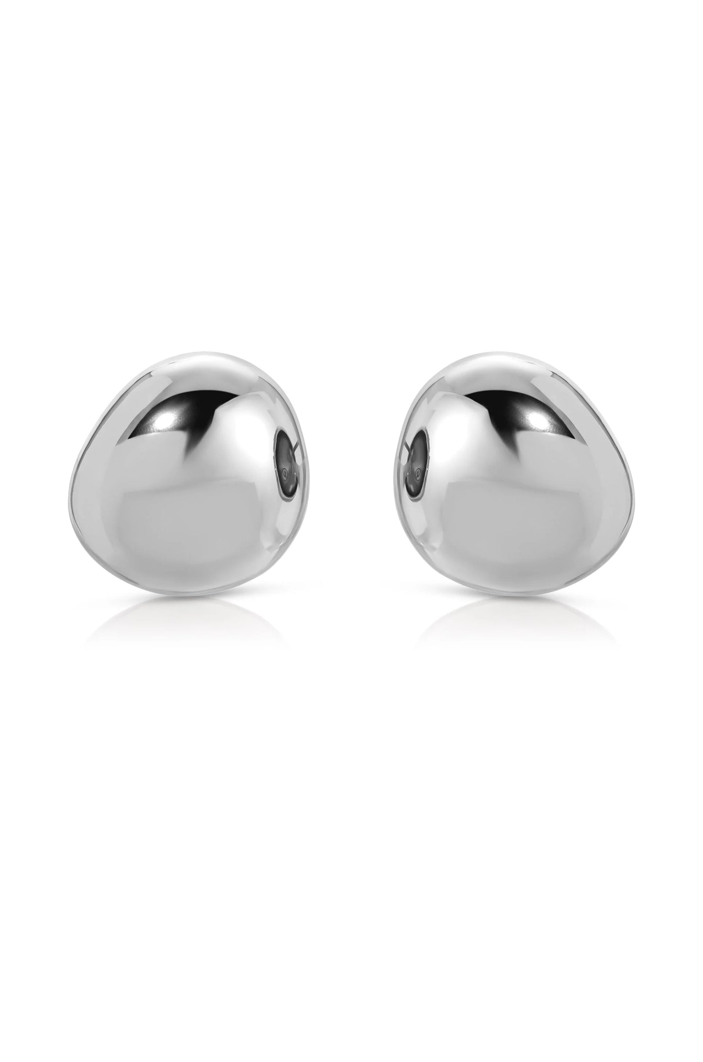 Polished Pebble Stud Earrings