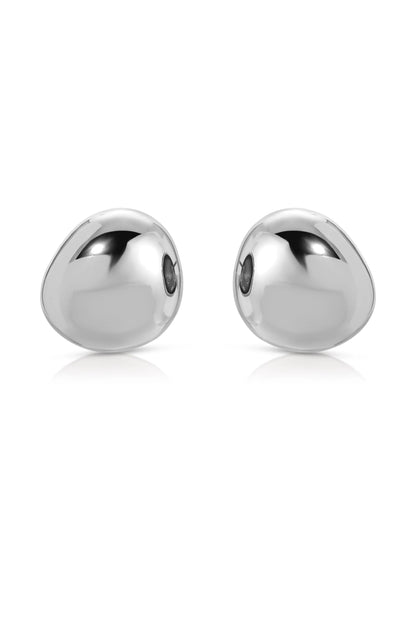 Polished Pebble Stud Earrings