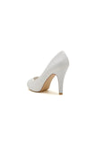 Peep Toe Glitter Crystal Wedding Stiletto Heels