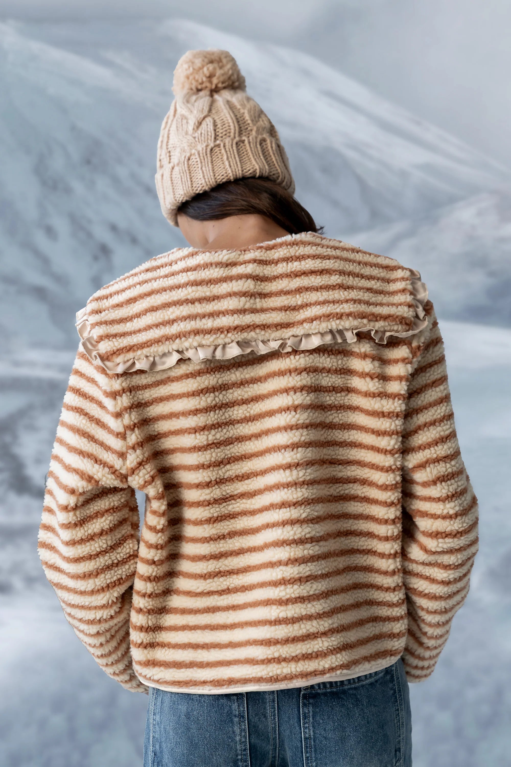 Manny Striped Sherpa Jacket FINAL SALE