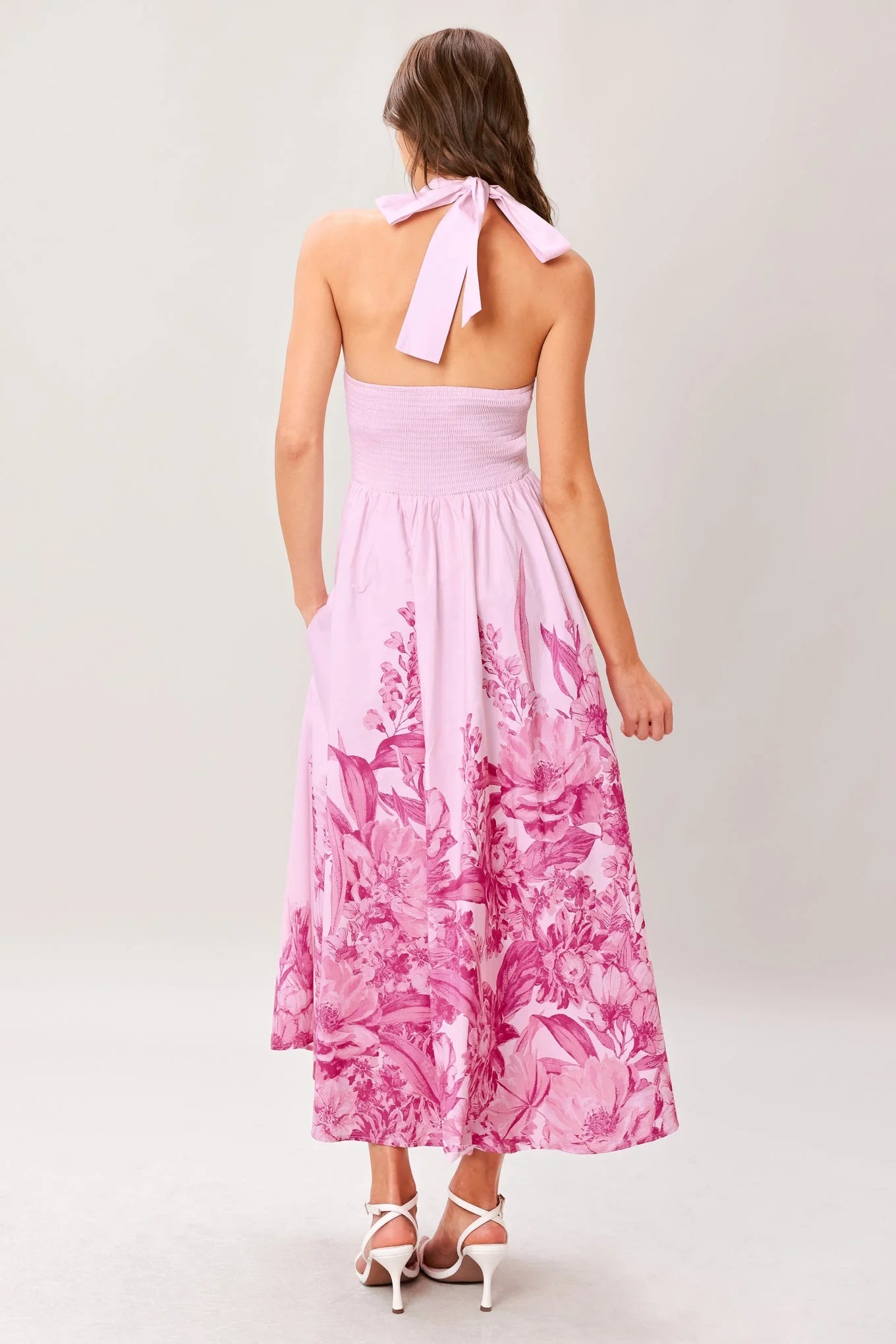 ROSELIGHT DREAM LIGHT PINK MIDI DRESS